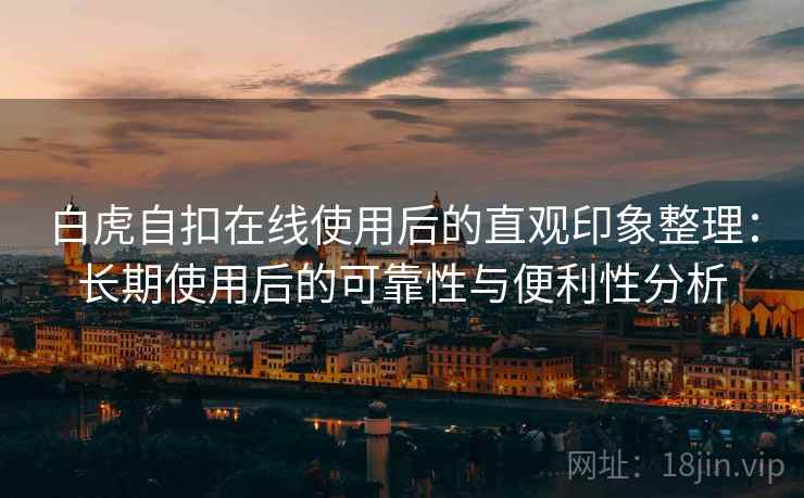 白虎自扣在线使用后的直观印象整理：长期使用后的可靠性与便利性分析