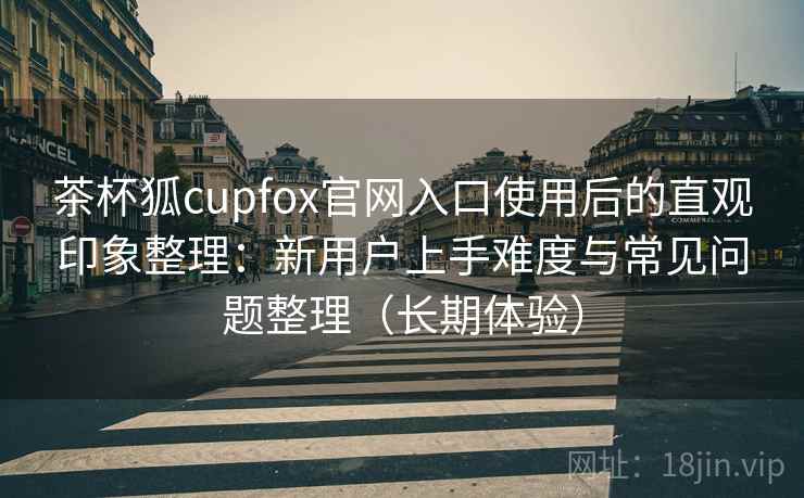 茶杯狐cupfox官网入口使用后的直观印象整理：新用户上手难度与常见问题整理（长期体验）