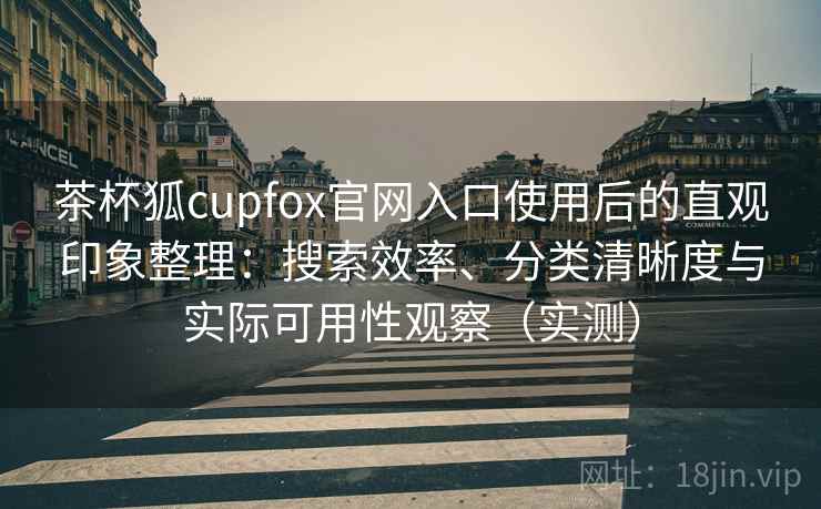 茶杯狐cupfox官网入口使用后的直观印象整理：搜索效率、分类清晰度与实际可用性观察（实测）