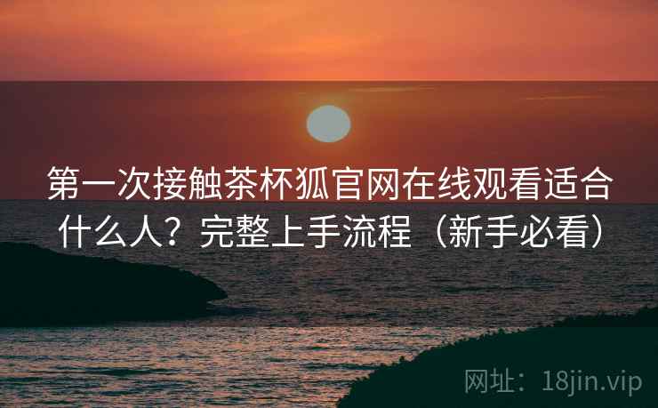 第一次接触茶杯狐官网在线观看适合什么人？完整上手流程（新手必看）